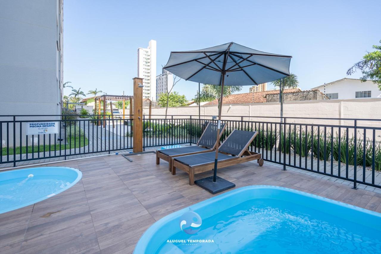Apartamento Com Vista Mar, Ar-Condicionado, Wi-Fi Condominio Com Piscina, Quadra De Esportes Playground Infantil A 15 Minutos Do Beto Carreiro Piçarras Eksteriør bilde